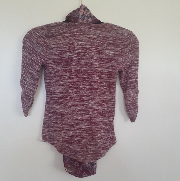 Jenna and Jessie Blouse With Scarf Purple Size Small - Picture 3 of 8